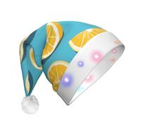 sxzvvbn Lemon wedgesAdult plush glowing Christmas hat, led hat, Santa Claus, Christmas Eve