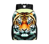 SXZVVBN Little fat tiger head Water Resistant 600D Backpack Lightweight Commuter Travel Rucksack Daypack Men Women