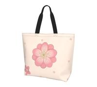 SXZVVBN Little pink cherry blossoms Lightweight Large Tote Bag for Women Waterproof Polyester Shoulder Shopper for Commuting Work Shopping