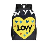 SXZVVBN Love you with all my heart Water Resistant 600D Backpack Lightweight Commuter Travel Rucksack Daypack Men Women