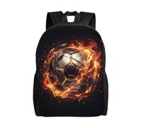 SXZVVBN Mech Flame Soccer Water Resistant 600D Backpack Lightweight Commuter Travel Rucksack Daypack Men Women