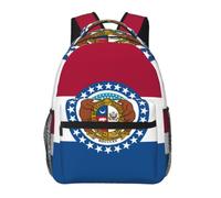 SXZVVBN Missouri State Flag Casual Campus Laptop Rucksack to Study