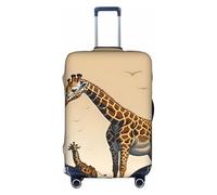 sxzvvbn Mother and Child Giraffe S Elastic Suitcase Protector Double Sided Zip Luggage Cover for Travel Business 18-32in