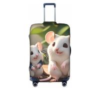 sxzvvbn Mother and Child Rats S Elastic Suitcase Protector Double Sided Zip Luggage Cover for Travel Business 18-32in