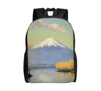SXZVVBN Mt. Fuji in the distance Water Resistant 600D Backpack Lightweight Commuter Travel Rucksack Daypack Men Women