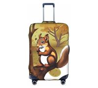 sxzvvbn Nut-Eating Squirrel L Elastic Suitcase Protector Double Sided Zip Luggage Cover for Travel Business 18-32in