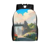 SXZVVBN Outside the Castle Gate Water Resistant 600D Backpack Lightweight Commuter Travel Rucksack Daypack Men Women