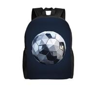 SXZVVBN Polygonal Soccer Ball Water Resistant 600D Backpack Lightweight Commuter Travel Rucksack Daypack Men Women