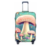 sxzvvbn Pretty Little Mushrooms XL Elastic Suitcase Protector Double Sided Zip Luggage Cover for Travel Business 18-32in