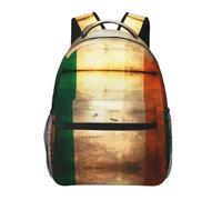 SXZVVBN Retro Irish flag Casual Campus Laptop Rucksack to Study