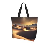 SXZVVBN Sahara Desert Lightweight Large Tote Bag for Women Waterproof Polyester Shoulder Shopper for Commuting Work Shopping