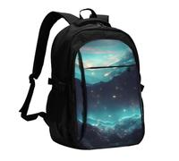 SXZVVBN Science Fiction Stars Travel Laptop Rucksack With USB Port