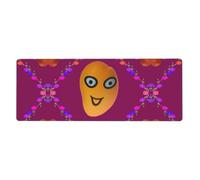 sxzvvbn Smiley MangoExtra-large desktop mouse pad, 31.5 * 11.8 inches, gaming mouse pad with anti-slip rubber on the bottom
