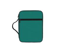 SXZVVBN Solid Dark Green Water-Resistant Bible Tote Bag with Pocket, Large Journal Cover Case for Church Travel
