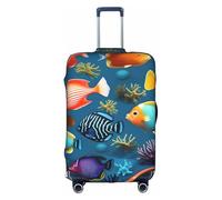 sxzvvbn Submarine Reef Fish M Elastic Suitcase Protector Double Sided Zip Luggage Cover for Travel Business 18-32in