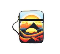 sxzvvbn Sunrise Mountain Water-Resistant Bible Tote Bag with Pocket, Large Journal Cover Case for Church Travel