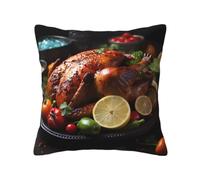SXZVVBN Tantalizing roast turkeyDecorative Square Sofa Cushion Covers