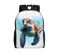 SXZVVBN The turtles are swimming Water Resistant 600D Backpack Lightweight Commuter Travel Rucksack Daypack Men Women