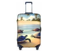 sxzvvbn Turtles on the Beach XL Elastic Suitcase Protector Double Sided Zip Luggage Cover for Travel Business 18-32in