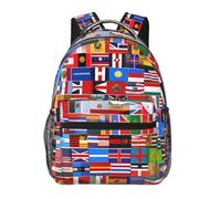 SXZVVBN Various flags Casual Campus Laptop Rucksack to Study