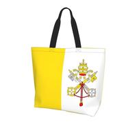 SXZVVBN Vatican flag Lightweight Large Tote Bag for Women Waterproof Polyester Shoulder Shopper for Commuting Work Shopping