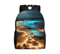 SXZVVBN View under the moon Water Resistant 600D Backpack Lightweight Commuter Travel Rucksack Daypack Men Women