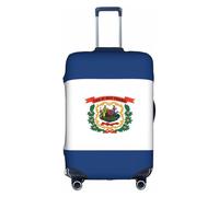 sxzvvbn West Virginia Flag M Elastic Suitcase Protector Double Sided Zip Luggage Cover for Travel Business 18-32in