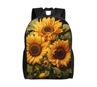 SXZVVBN with the yellow sunflower Water Resistant 600D Backpack Lightweight Commuter Travel Rucksack Daypack Men Women