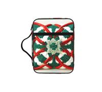 sxzvvbn Woolen Fabric Pattern Water-Resistant Bible Tote Bag with Pocket, Large Journal Cover Case for Church Travel
