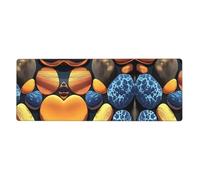 sxzvvbn Yellow pebblesExtra-large desktop mouse pad, 31.5 * 11.8 inches, gaming mouse pad with anti-slip rubber on the bottom