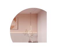 SXZYHJYC LED Backlit Frameless Bathroom Mirror, Smart Anti-Fog & Anti-Explosion Wall Decorative Dimmer Half-Circle Design for Modern Home Decor
