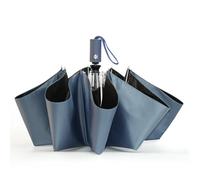 SY COMPACT Automatic Windproof Umbrellas Travel Strong Umbrella for Rain and Sun Protection Small Umbrella UV Blocking for Women and Men (Navy Blue)