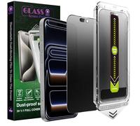 SY SHANGYAN 2-Pack Matte Privacy Anti-Spy Screen Protector for iPhone 17 Pro Max (6.9"), 9H Tempered Glass, Anti-Glare, Full Coverage, Anti-Fingerprint, Auto Dust Removal, Bubble-Free