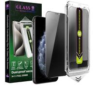 SY SHANGYAN 2-Pack Privacy Anti-Spy Screen Protector for iPhone X/XS/11 Pro (5.8"),9H Tempered Glass,Full Coverage,Anti-Fingerprint,Auto Dust Removal,Bubble-Free,Easy Fit
