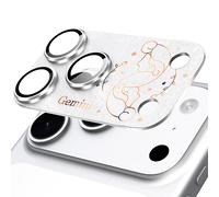 SY SHANGYAN Camera Protective Glass for iPhone 17 Pro Max - Zodiac Gemini Design, AR 360° Full Coverage, Scratch & Shock Protection, HD Camera Transparency, Easy Installation, Silver