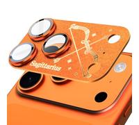 SY SHANGYAN Camera Protector Glass for iPhone 17 Pro Max - Zodiac Sagittarius Design, AR 360° Full Coverage, Scratch & Shock Protection, HD Camera Transparency, Easy Installation, Orange