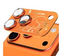 SY SHANGYAN Camera Protector Glass for iPhone 17 Pro Max - Zodiac Zodiac Animal Design, AR 360° Full Coverage, Scratch & Shock Protection, HD Camera Transparency, Easy Installation, Orange