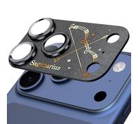 SY SHANGYAN Camera Protector Glass for iPhone 17 Pro - Zodiac Sagittarius Design, AR 360° Full Coverage, Scratch & Shock Protection, HD Camera Transparency, Easy Installation, Black