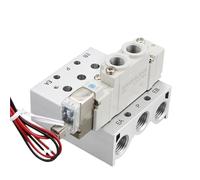 SY3120 SY5120 SY7120 Solenoid Valves Air Exhaust Manifold Base SS5Y5 Series Pneumatic Base Valve Station with Gaskets and Screws(19F,SY3120)