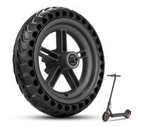 SYACHI 8.5 Inch Electric Scooter Rear Wheel with Hub for Xiaomi M365 1S, 8 1/2 Inch Replacement Rear Shock Absorption Solid Tyre with Hub, Anti-Puncture & Abrasion Resistant, Robust & Reliable