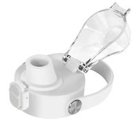 SYACOT Auto Spout Lid for Hydro Flask Wide Mouth Water Bottles, Replacement Top Spout Lid for HydroFlask Wide Mouth 12 oz 32 oz 40 oz, Chug Cap with Flexible Handle,Big Nozzle (White)