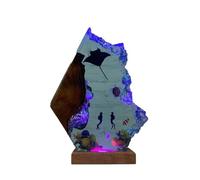 Syagot Oceanic Epoxy Resin LED Manta Ray and Divers Night Light Table Lamp for Home Decor, Diver Underwater Adventure Souvenir (Colorful, 12×8 inch)