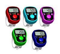 SyangKaitian 2PCS Electronic Finger Counter, Finger Counter Digital LED Electronic Handheld Tally Counter,Finger Counter Digital LED Electronic Handheld Tally Counter Clicker Finger Random Color