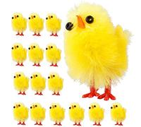 SyangKaitian 60PCS Easter Chicks,Mini Easter Chicks Yellow Easter Chicks Easter Chicks Fluffy Easter Chick,60PCS Mini Easter Chicks Yellow Easter Decoration Toy Spring Home Garden Decor Party Favors a