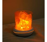Syangkaitian Salt Crystal Lamp Salt Night Light USB Aroma Diffuser Salt Lamp,Salt Crystal Lamp Night Light USB Aroma Diffuser Salt Lamp Colorful Salt Crystal Lamp Fragrance Oil Diffuser for Office Yog