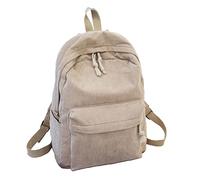 Syangkaitian Unisex Corduroy School Backpack, Large Capacity Casual Daypack Travel Backpack College Book Bag Laptop Bag,Color Soft Corduroy Backpack for Teenage Girls School Backpack Multipurpose Stri