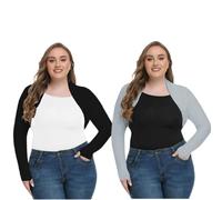 SYANKANGXIAO Plus Size Summer Sunscree UV Protection Shawl Arm Sleeves for Women Ice Silk Quick Dry Golf Sun Sleeve Cover, Black Grey, One Size