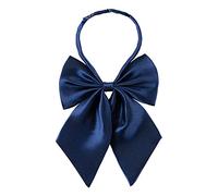 SYAYA Bow Tie for Women & Grils, Pre-Tied Bowtie Adjustable for School Choir, T-shirts, JK-Uniform, Anime Cosplay & Waitress, Navy Blue, 4.34 x 5.51 inches