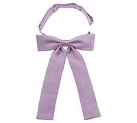 SYAYA Ladies necktie womens girl Party Adjustable Pre-tied Bow Tie Solid Color Bowties for Women Ties WLJ08 - Purple - One size