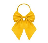 SYAYA Women Pre-Tied Bow Tie for Waitress Uniform, Costume & Choir, Adjustable Neck Bowtie with Clasp for over T-shirts W-B1, Gold, One size